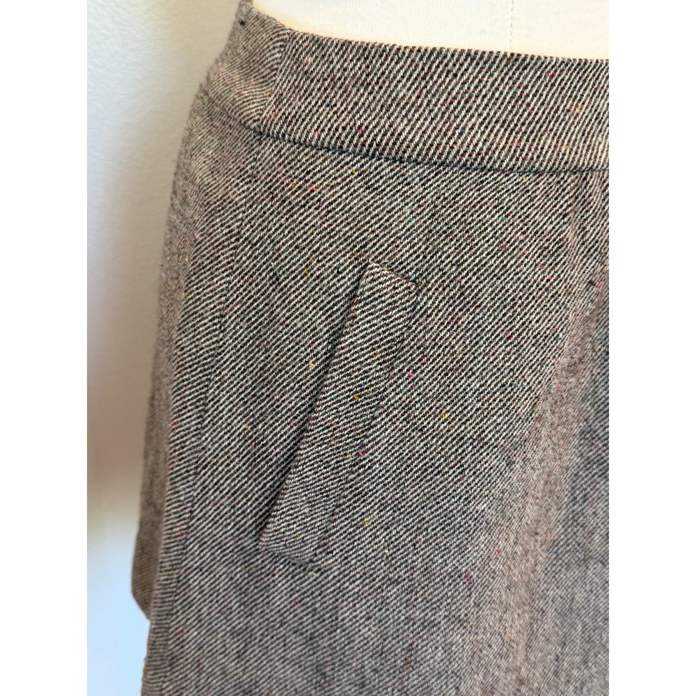 J.Crew women's wool mini skirt,pockets size 6,work formal casual y2k,chic,prepp - Picture 3 of 10
